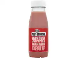 Hoogvliet Fruity sm Smoothie aardbei appel banaan druif aanbieding