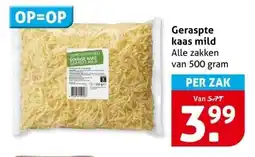 Hoogvliet Geraspte kaas mild aanbieding