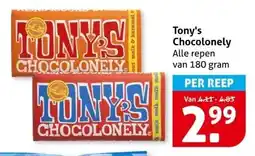 Hoogvliet Tony's Chocolonely aanbieding