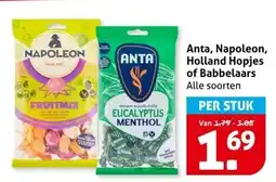 Hoogvliet Anta, Napoleon, Holland Hopjes of Babbelaars aanbieding