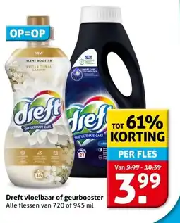 Hoogvliet Dreft vloeibaar of geurbooster aanbieding