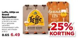 PLUS Leffe, Uiltje en Brand Speciaalbier aanbieding
