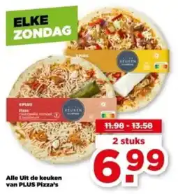 PLUS Alle Uit de keuken van PLUS Pizza's aanbieding