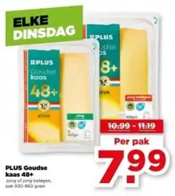 PLUS PLUS Goudse kaas 48+ aanbieding