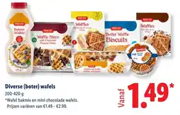 Lidl Diverse (boter) wafels aanbieding