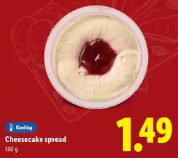 Lidl Cheesecake spread aanbieding