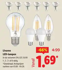 Lidl Livarno LED-lampen aanbieding