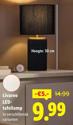 Lidl Livarno LED tafellamp aanbieding