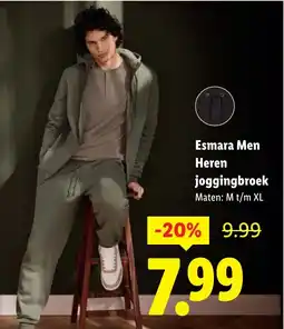 Lidl Esmara Men Heren joggingbroek aanbieding