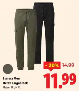 Lidl Esmara Men Heren cargobroek aanbieding
