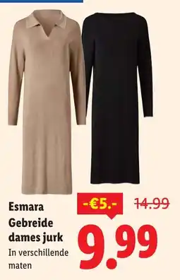 Lidl Esmara Gebreide dames jurk aanbieding