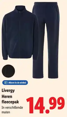 Lidl Livergy Heren fleecepak aanbieding