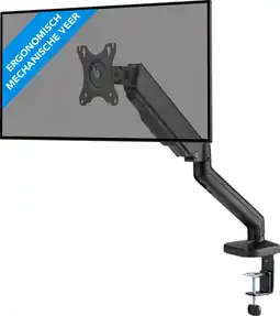 Coolblue BlueBuilt Monitorarm Mechanische Veer voor 1 Monitor aanbieding