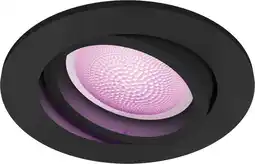 Coolblue Philips Hue Centura inbouwspot White and Color - rond - Zwart aanbieding