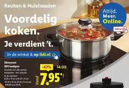 Lidl Silvercrest RVS kookpan aanbieding