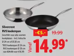 Lidl Silvercrest RVS koekenpan aanbieding