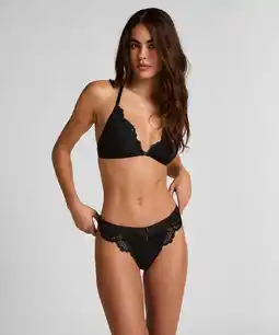 Hunkemoller Hunkemöller Hoog uitgesneden string Whitney Zwart aanbieding