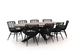 Kees Smit Intenso Asti/Rough-Y Ellips 280cm dining tuinset 9-delig aanbieding