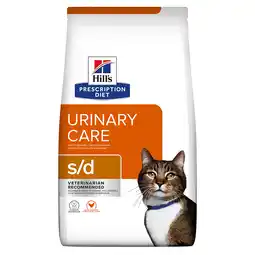 Zooplus Hill´s Prescription Diet s/d Urinary Dissolution Kattenvoer met Kip - Dubbelpak 2 x 3 kg aanbieding