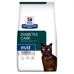 Zooplus Hill's Prescription Diet m/d Weight Loss Diabetic Kattenvoer met Kip - Dubbelpak 2 x 3 kg aanbieding