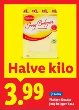 Lidl Plakken Goudse jong belegen kaas aanbieding