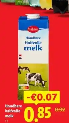 Lidl Houdbare halfvolle melk aanbieding
