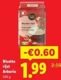 Lidl Risotto rijst Arborio aanbieding