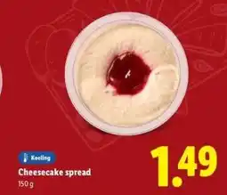 Lidl Cheesecake spread aanbieding