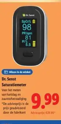 Lidl Dr. Senst Saturatiemeter aanbieding