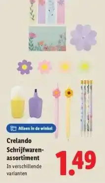 Lidl Schrijfwaren- assortiment aanbieding