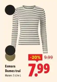 Lidl Dames trui aanbieding