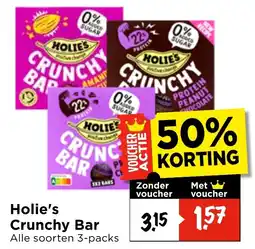 Vomar Voordeelmarkt Holie's Crunchy Bar aanbieding