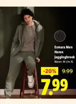 Lidl Esmara Men Heren joggingbroek aanbieding