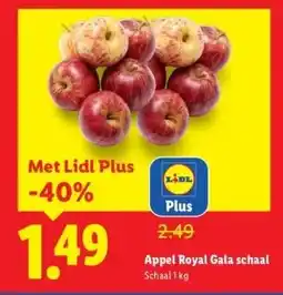 Lidl Appel Royal Gala schaal aanbieding