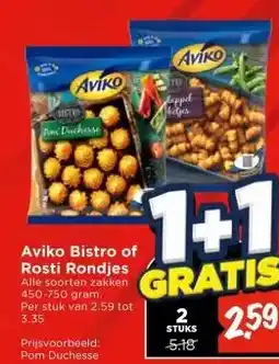 Vomar Voordeelmarkt Aviko Bistro of Rosti Rondjes aanbieding