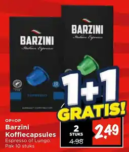 Vomar Voordeelmarkt Barzini Koffiecapsules aanbieding