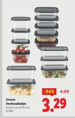 Lidl Livarno Vershoudbakjes aanbieding