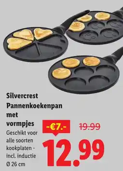 Lidl Silvercrest Pannenkoekenpan met vormpjes aanbieding