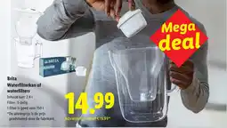 Lidl Brita Waterfilterkan of waterfilters aanbieding