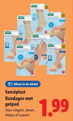 Lidl Sensiplast Bandages met gelpad aanbieding