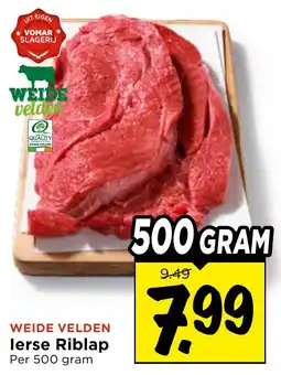 Vomar Voordeelmarkt Weide velden ierse riblap aanbieding