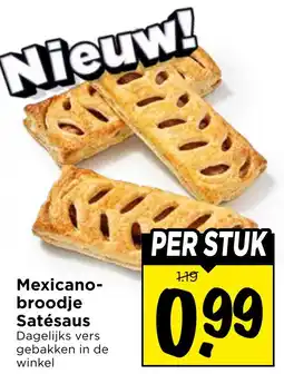 Vomar Voordeelmarkt Mexicanobroodje Satésaus aanbieding