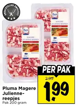 Vomar Voordeelmarkt Pluma Magere Juliennereepjes aanbieding