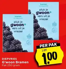 Vomar Voordeelmarkt G'woon Bramen aanbieding