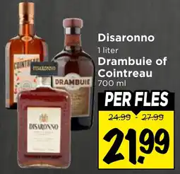 Vomar Voordeelmarkt Disaronno, Drambuie of Cointreau aanbieding