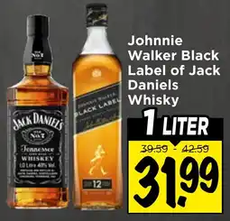 Vomar Voordeelmarkt Johnnie Walker Black Label of Jack Daniels Whisky aanbieding