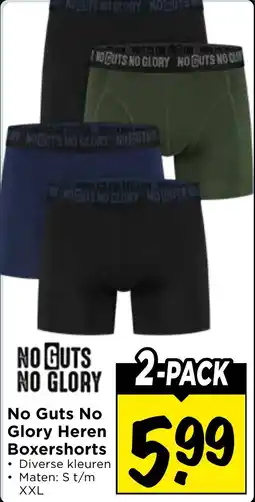 Vomar Voordeelmarkt No Guts No Glory Heren Boxershorts aanbieding
