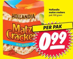 Nettorama Hollandia matze crackers aanbieding