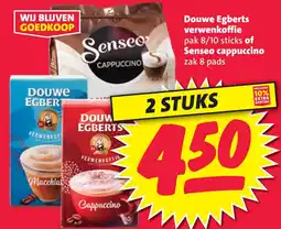 Nettorama Douwe Egberts verwenkoffie of Senseo Cappuccino aanbieding