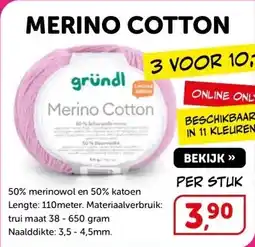 Boekenvoordeel MERINO COTTON aanbieding